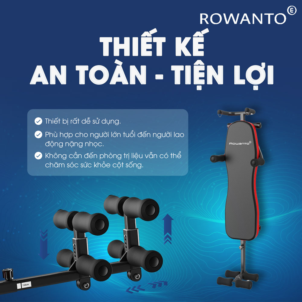 Máy kéo giãn cột sống Rowanto D09 PLUS được thiết kế tiện lợi