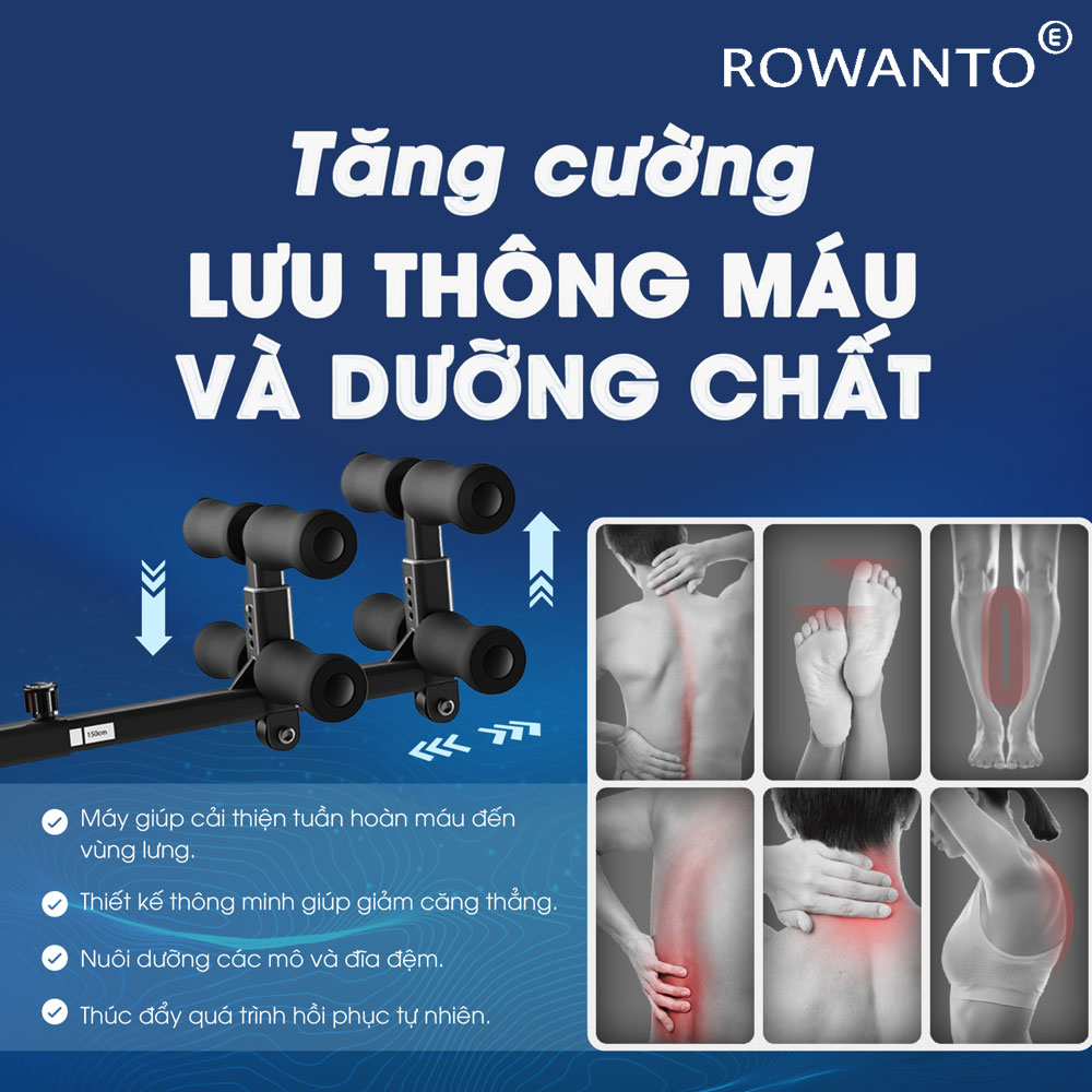 Máy kéo giãn cột sống Rowanto D09 PLUS giúp tăng tuần hoàn máu