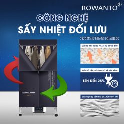 Tủ sấy quần áo Rowanto S6 Plus có công nghệ sấy nhiệt đối lưu