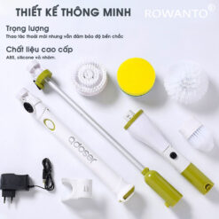cấu tạo Máy chà nhà vệ sinh nối dài Rowanto Q05